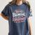 Being Bilingual Is A Superpower ESL Teacher School Women's Comfort Colors T-Shirt Denim