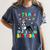 My Birthday Colorful Costume Boston Terrier Party Women's Comfort Colors T-Shirt Denim