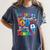 I Blasted Through 100 Days Of School 100th Day Teacher Kids Women's Comfort Colors T-Shirt Denim