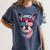 Boston Terrier 4th Of July US Merica Bostie Dog Patriotic For Men Women Kids Women's Comfort Colors T-Shirt Denim