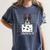 Boston Terrier American Gentleman Personal Stalker Dog Lover Women's Comfort Colors T-Shirt Denim