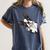 Boston Terrier Bostie Dog Kids Boys Girls Women's Comfort Colors T-Shirt Denim