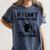 Boston Terrier If I Can't Bring My Dog I'm Not Going Men Women Kids Women's Comfort Colors T-Shirt Denim