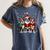 Boston Terrier Christmas Dogs Santa Reindeer Elf Women's Comfort Colors T-Shirt Denim