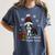 Boston Terrier Christmas T Shirt-Life Is Merrier Premium Tri-Blend Women's Comfort Colors T-Shirt Denim