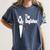 Boston Terrier Dad The DogFather Shirt Boston Terrier Women's Comfort Colors T-Shirt Denim