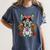 Boston Terrier Dia De Los Muertos Day Of The Dead Dog Skull For Men Women Kids Women's Comfort Colors T-Shirt Denim