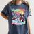 Boston Terrier Dog Christmas Snowman Winter Snow Women's Comfort Colors T-Shirt Denim
