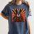 Boston Terrier Dog Japanese Art Samurai Ukiyo-e Women's Comfort Colors T-Shirt Denim