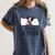 Boston Terrier Dog Lovers Sleepshirt Apparel Men Women Women's Comfort Colors T-Shirt Denim