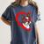 Boston Terrier Dog Mom Dad Valentine’s Day Pet Lover For Men Women Kids Women's Comfort Colors T-Shirt Denim