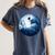 Boston Terrier Dog Moon Dog Mom Dad Women Men Dog Lovers Women's Comfort Colors T-Shirt Denim