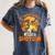 My Boston Terrier Dog Rides Shotgun Witch Halloween Men Women Women's Comfort Colors T-Shirt Denim