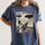 Boston Terrier Dog UFO Alien Extraterrestrial Selfie Women's Comfort Colors T-Shirt Denim