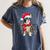 Boston Terrier Dog Ugly Christmas Dog Xmas For Men Women Kids Women's Comfort Colors T-Shirt Denim