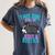 Boston Terrier This Girl Runs On Jesus And Boston Terriers Women's Comfort Colors T-Shirt Denim