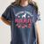 Boston Terrier Grandma Nana Dog Lover Christmas Women's Comfort Colors T-Shirt Denim