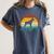 Being a Boston Terrier Grandpa Is Ruff Boston Terrier Women's Comfort Colors T-Shirt Denim