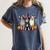 Boston Terrier Halloween Costume Mummy Witch Ghost Dog Lover For Men Women Kids Women's Comfort Colors T-Shirt Denim
