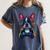 Boston Terrier Lovers Gaming Headphones Boston Terrier Women's Comfort Colors T-Shirt Denim