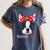 Boston Terrier Mom Bostie Women Girls Women's Comfort Colors T-Shirt Denim