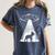 Boston Terrier Mom Dad Dog Alien UFO For Men Women Women's Comfort Colors T-Shirt Denim