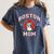 Boston Terrier Mom Dog Mother Women's Comfort Colors T-Shirt Denim
