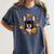 Boston Terrier Mom Floral Bostie Dog Lover Flowers Cute Women's Comfort Colors T-Shirt Denim