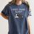 Boston Terrier Puppy Need More Sleep Pajama For Bedtime Women's Comfort Colors T-Shirt Denim