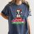 Boston Terrier Santa Claus Christmas Dog Women's Comfort Colors T-Shirt Denim