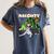 Boston Terrier Santa Claus Hat Merry Christmas Dog X-Mas Women's Comfort Colors T-Shirt Denim