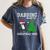 Boston Terrier Santa Hat Dabbing Around The Christmas Tree Women's Comfort Colors T-Shirt Denim
