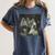 Boston Terrier Selfie With Ghosts Halloween Dog Lover Women's Comfort Colors T-Shirt Denim