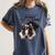 Boston Terrier Shirt I Didn't Fart My Butt Blew You A Kiss Women's Comfort Colors T-Shirt Denim