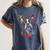 Boston Terrier Splash Women's Comfort Colors T-Shirt Denim