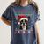 Boston Terrier Ugly Christmas Sweater Xmas For Adults Kids Women's Comfort Colors T-Shirt Denim