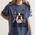 Boston Terrier Will Find And Lick You Bostie Mom Women's Comfort Colors T-Shirt Denim