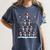 Boston Terrier Xmas Tree Lights For Men Women Boston Terrier Women's Comfort Colors T-Shirt Denim