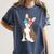 Brindle Boston Terrier Dog Patriotic Shirt USA Flag Women's Comfort Colors T-Shirt Denim