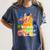 Broken Crayons Still Color Cat Teacher Women's Comfort Colors T-Shirt Denim Broken Crayons Still Color Cat Teacher Women's Comfort Colors T-Shirt Denim