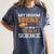 My Broom Broke So Now I Teach Science Teacher Halloween Women's Comfort Colors T-Shirt Denim