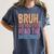 Bruh Did You Even Read The Directions Bruh Teacher For Men Women Women's Comfort Colors T-Shirt Denim