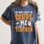 You Can't Scare Me I'm A Teacher Halloween Spooky Season Women's Comfort Colors T-Shirt Denim