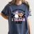 You Can't Scare Me I Teach Art Retro Teacher Ghost Halloween Women's Comfort Colors T-Shirt Denim