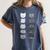 Cat Themed Artist Value Scale Educational Art Teacher Women's Comfort Colors T-Shirt Denim