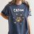 Catom Science Teacher Chemistry Lover Physics School Cat Women's Comfort Colors T-Shirt Denim Catom Science Teacher Chemistry Lover Physics School Cat Women's Comfort Colors T-Shirt Denim
