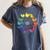 Chicken Themed Color Wheel Educational Art Teacher Artist Men Women Girls Kids Women's Comfort Colors T-Shirt Denim