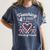 Christmas Candy Cane Work Of Heart Fourth 4th Grade Teacher Women's Comfort Colors T-Shirt Denim