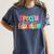 Color Special Education Squad Groovy Dream Team SPED Teacher Women's Comfort Colors T-Shirt Denim Color Special Education Squad Groovy Dream Team SPED Teacher Women's Comfort Colors T-Shirt Denim