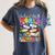Color The World With Kindness Crayon Positivity Teacher Women's Comfort Colors T-Shirt Denim